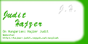 judit hajzer business card